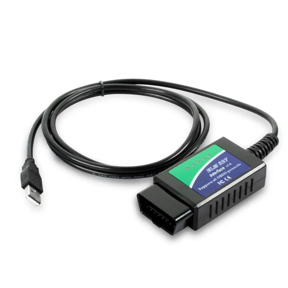 Elm327 USB V1.4 OBD2 Diagnostic Cable with Original Chip FT232RL 25K80 Chip OBD External Equipment For Ducati Motorcycles Blackbox Automotive Diagnostics