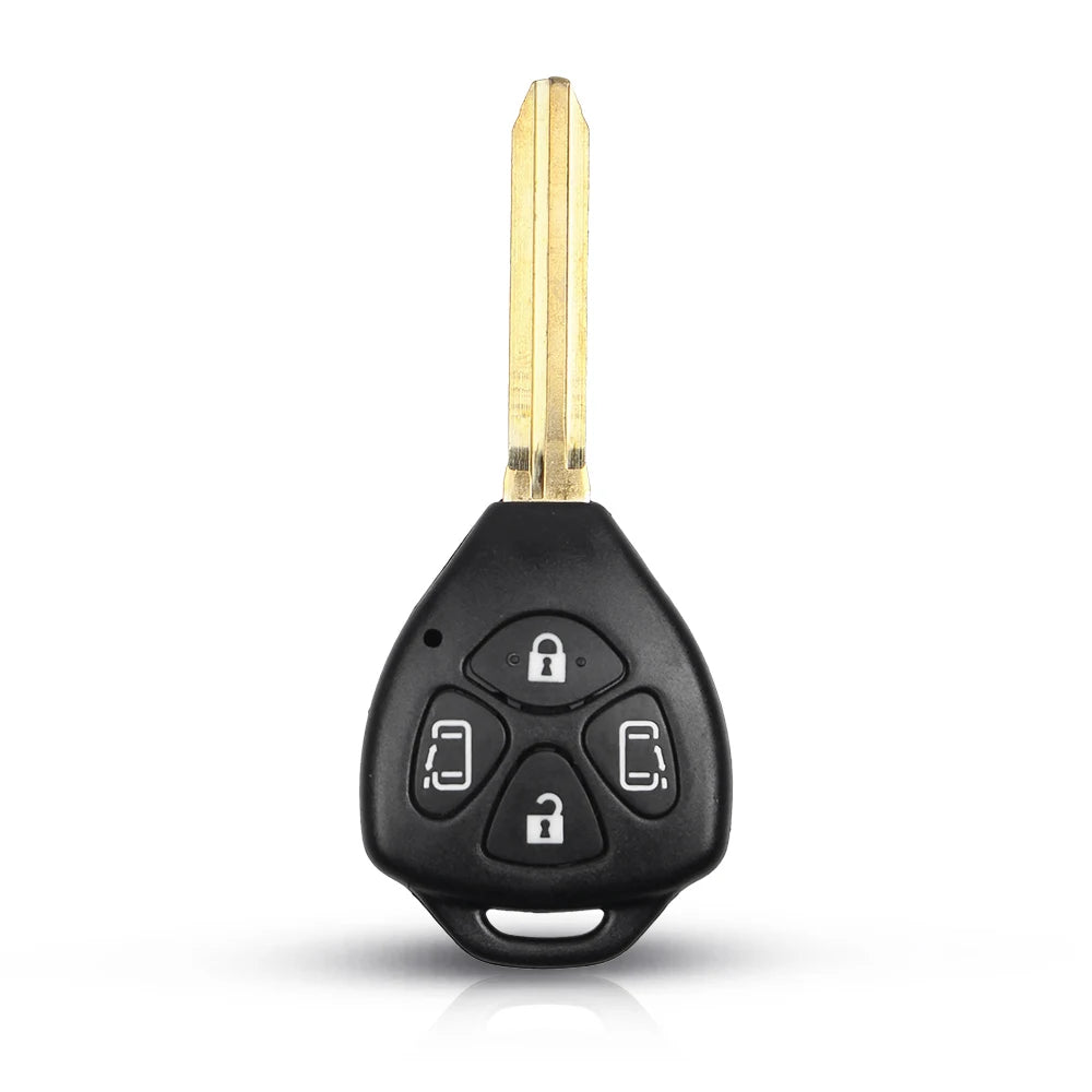 KEYYOU 2/3/4 Buttons Remote Car Key Case Shell FOB For Toyota Camry RAV4 Yaris Prado Tarago Corolla REIZ Crown Avalon Venza Blackbox Automotive Diagnostics