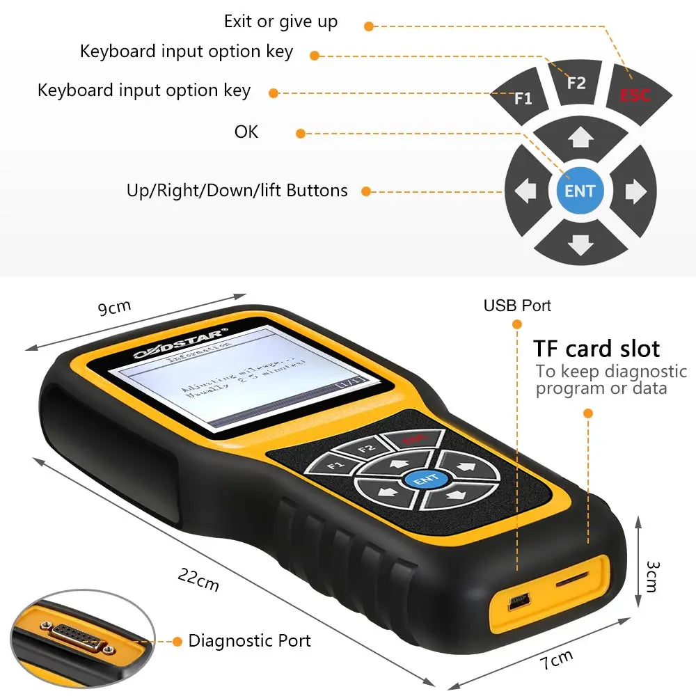 OBDSTAR X300M Special for Adjustment Tool and OBDII Contact Us for Exact Car list Before Ordering Blackbox Automotive Diagnostics