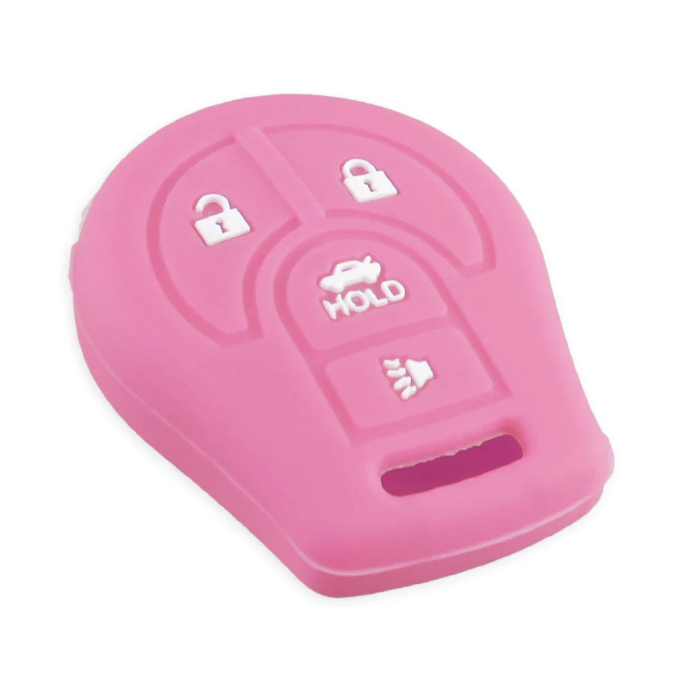 KEYYOU For Nissan Micra Qashqai Maxima Altima Sentra Versa Car Silicone 4 Button Remote Key Case Fob Cover Holder Blackbox Automotive Diagnostics