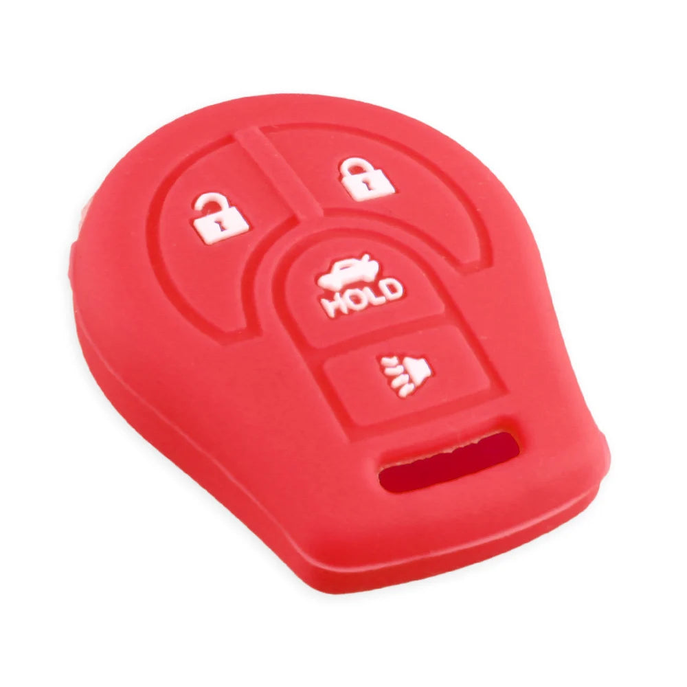 KEYYOU For Nissan Micra Qashqai Maxima Altima Sentra Versa Car Silicone 4 Button Remote Key Case Fob Cover Holder Blackbox Automotive Diagnostics