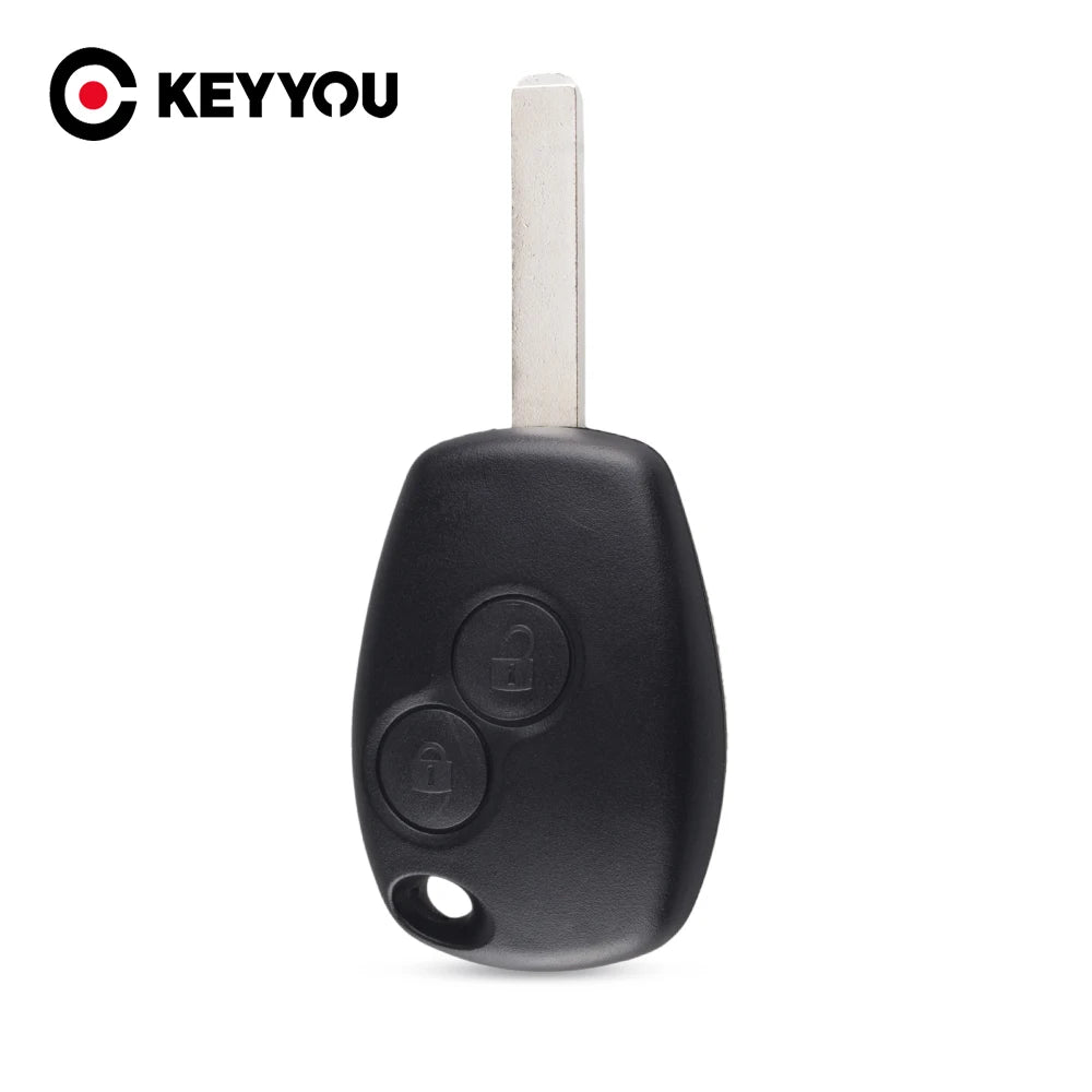 KEYYOU New Replacement 2 Button Key Fob Remote Shell Case Uncut Blade For Renault Modus Clio 3 Twingo Blackbox Automotive Diagnostics