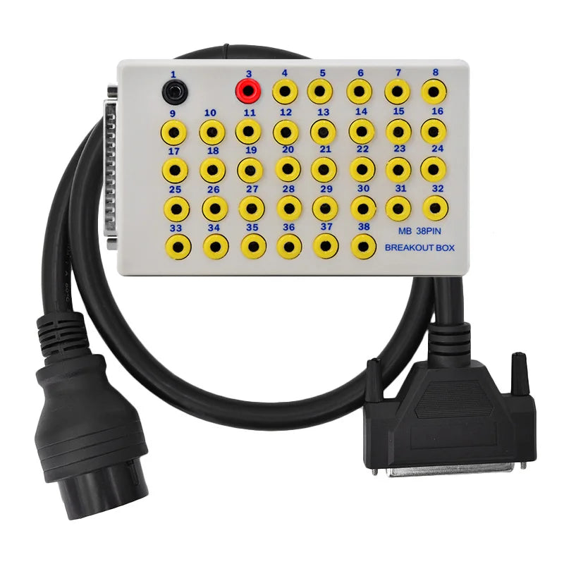 38 Pin OBD Breakout Box OBD2 Line Signal Tester Protocol Detectors CAN Data Link Diagnostic Tool For Benz Car Blackbox Automotive Diagnostics