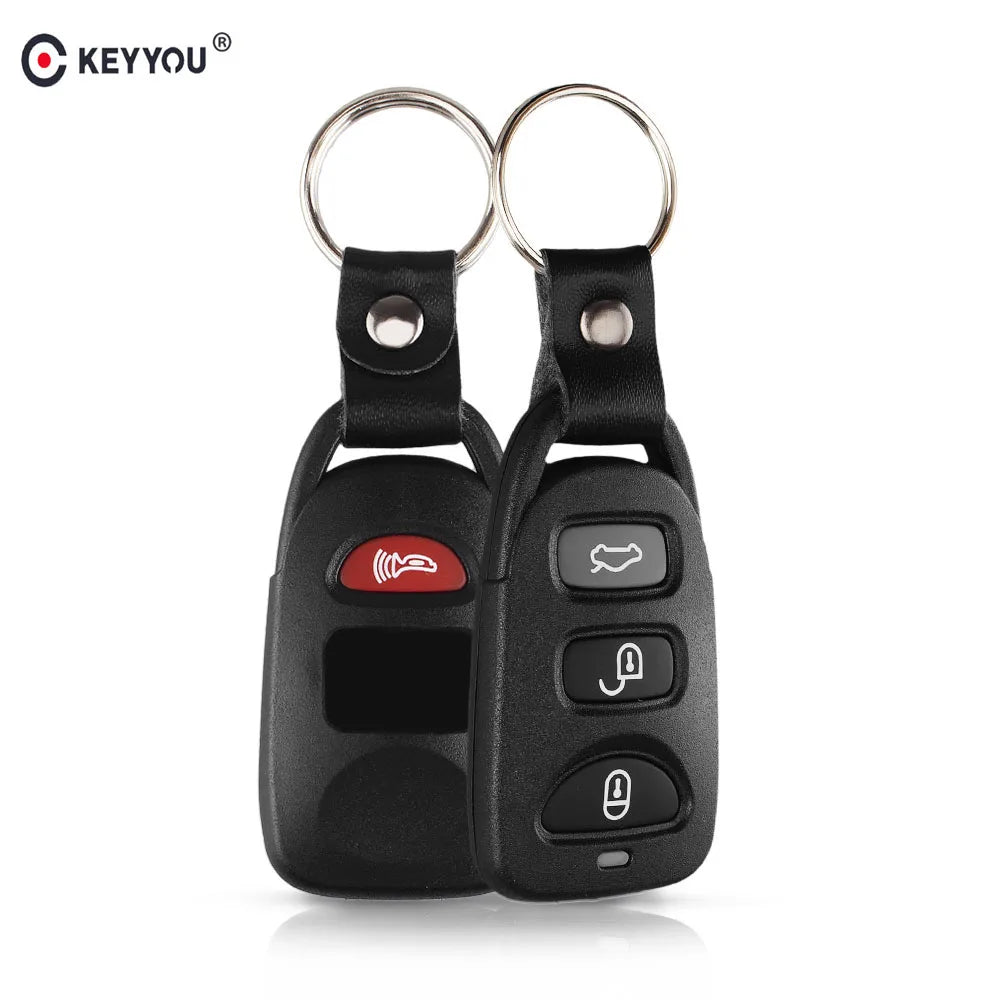 KEYYOU 4 Button 3+1 Panic Remote Key Shell Case Fob Covers 4 Buttons For Hyundai Elantra Sonata Santa 2006-2012 Blackbox Automotive Diagnostics