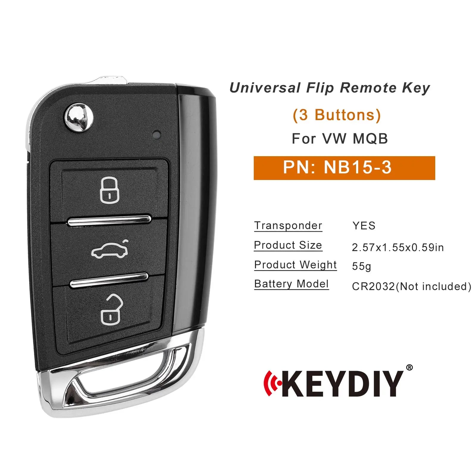 KEYDIY KD NB15-3 Remote Key — Volkswagen — image 4