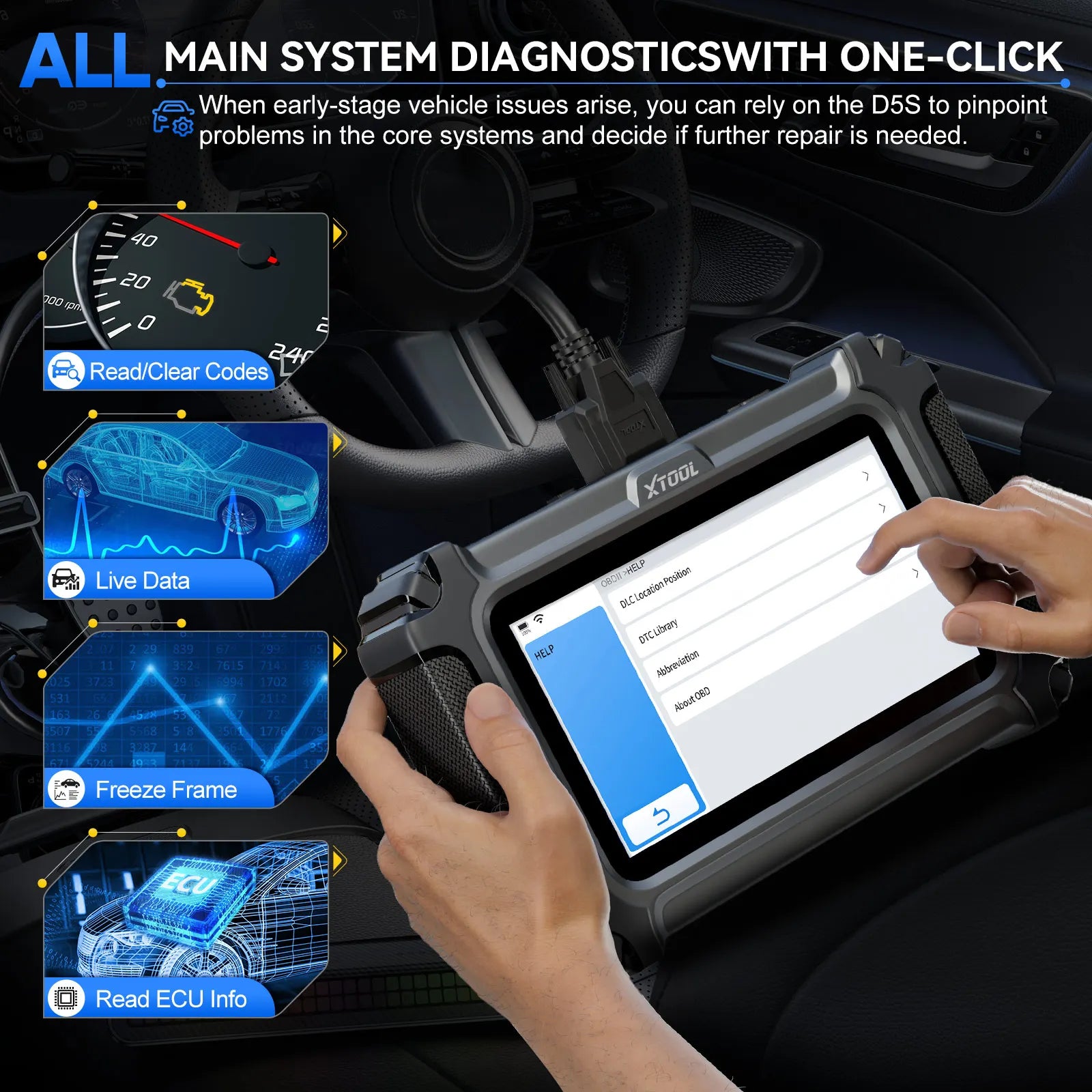 Xtool D6 Automotive Diagnostic Scanner — image 3
