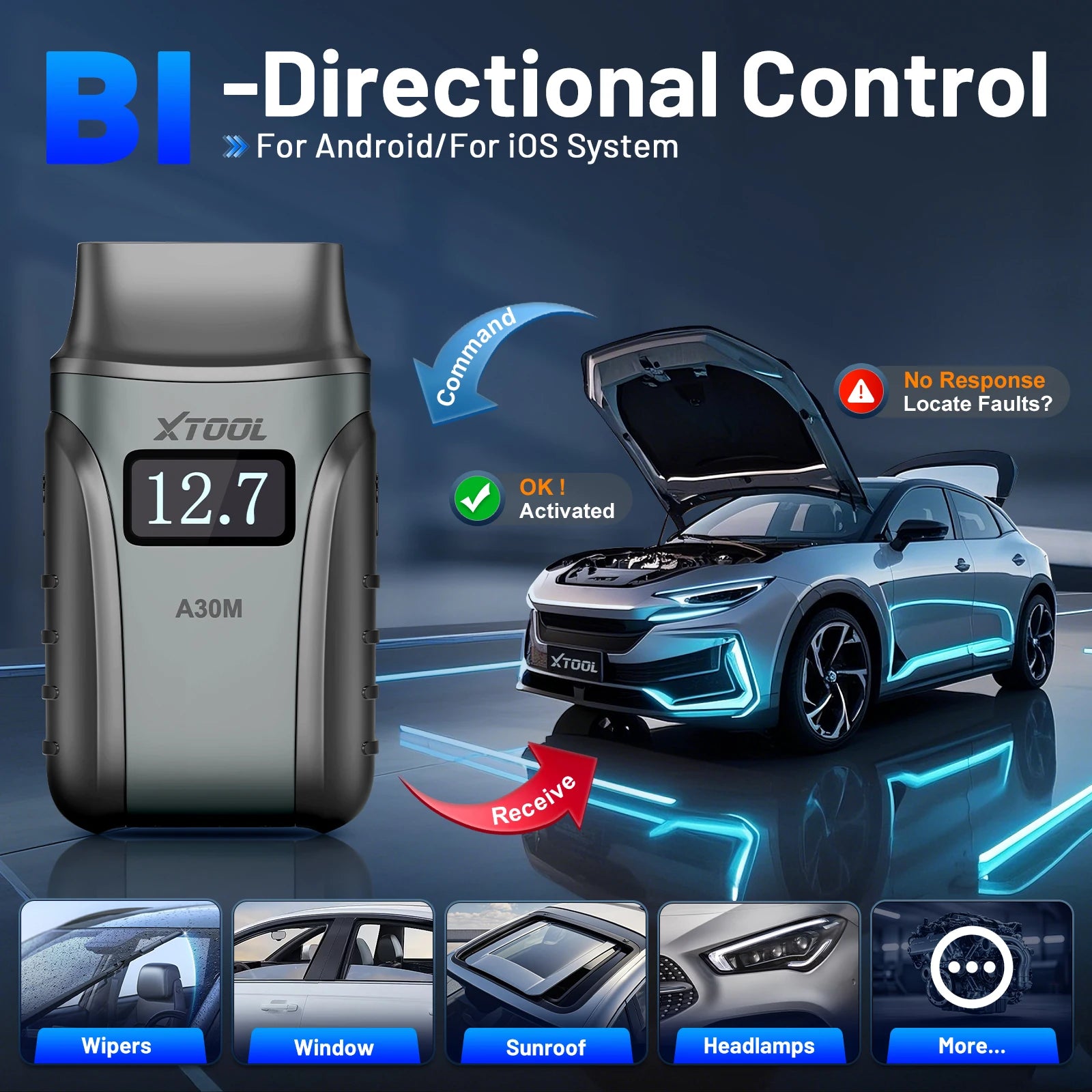 Xtool A30M V2.0 Automotive Diagnostic Scanner — image 5