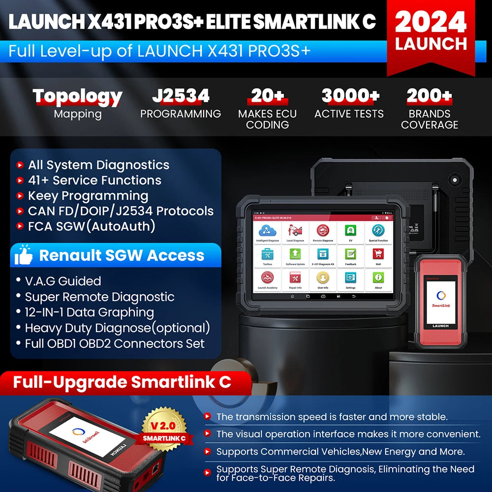 Launch X431 Bidirectional Diagnostic Scanner
