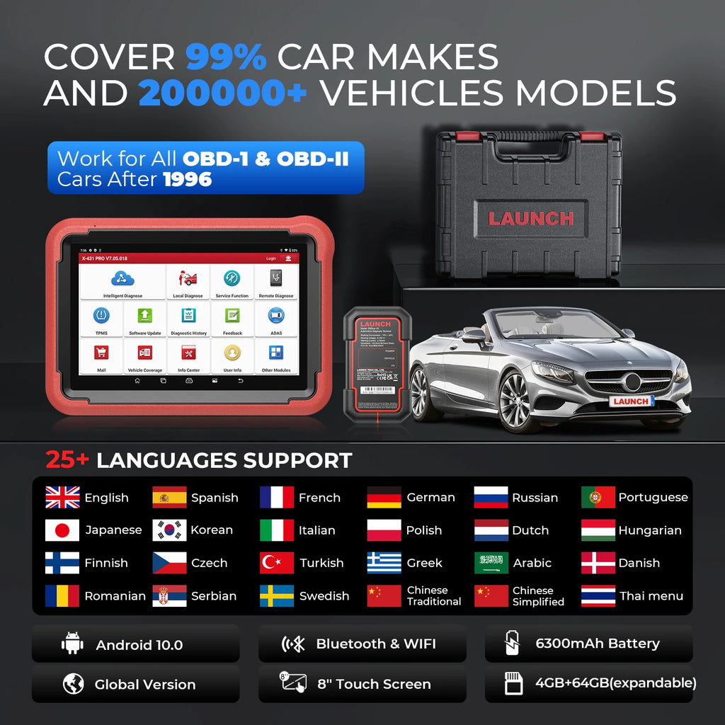 Launch X431 Bidirectional Diagnostic Scanner