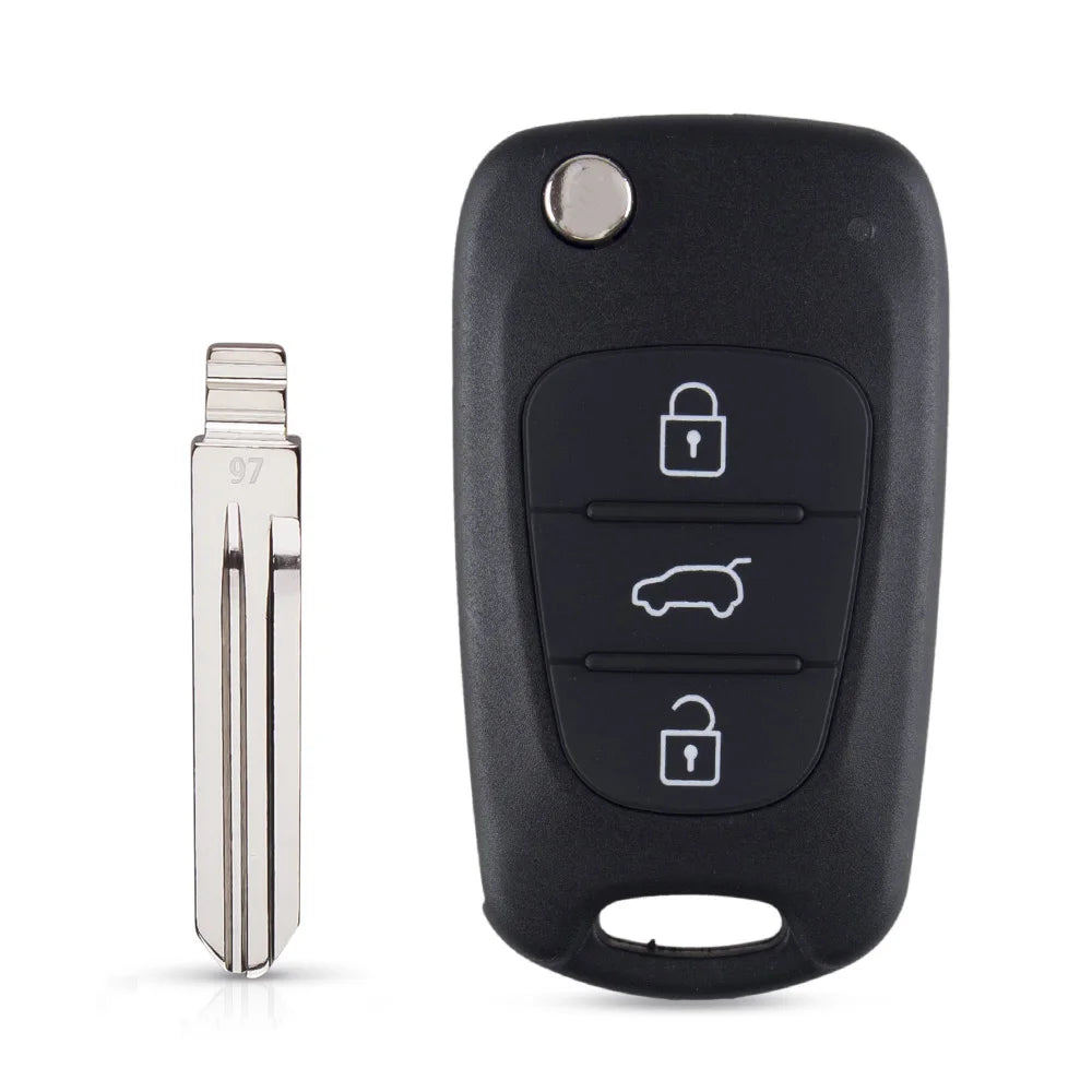 KEYYOU Flip Folding Remote Auto Car Key Shell For Kia Rio 3 Picanto Ceed Cerato Sportage K2 K3 K5 Soul For Hyundai Key Case Blackbox Automotive Diagnostics