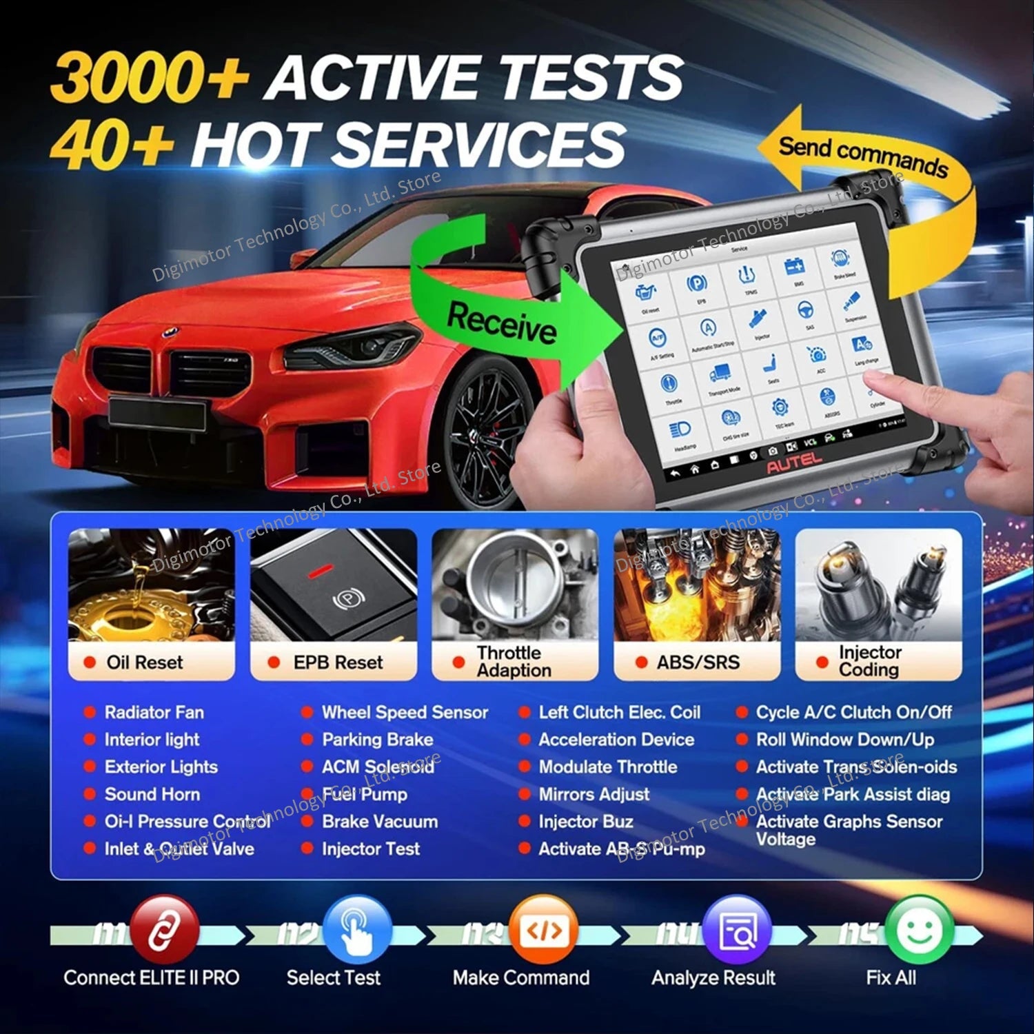 Autel Elite II Pro Automotive Diagnostic Scanner — image 6