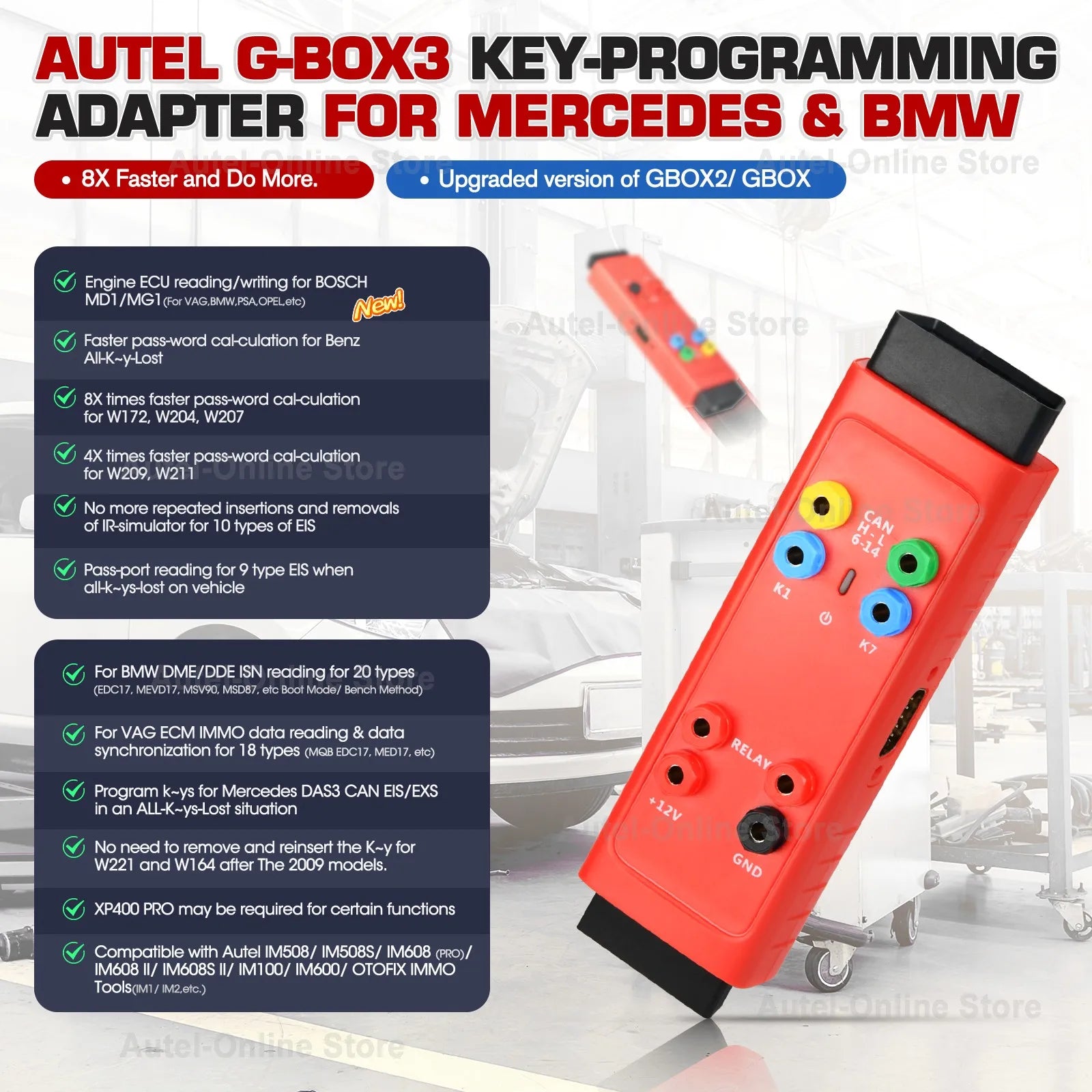 Autel KM100 Key Programmer and Immobilizer Tool