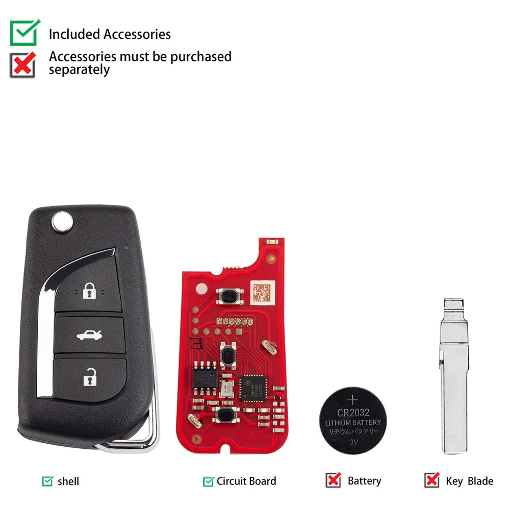 Xhorse XKTO20EN 2nd Remote Key — Toyota — image 2