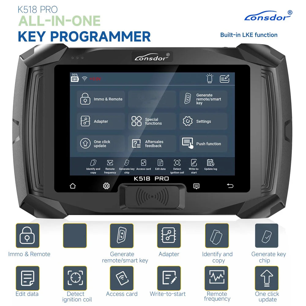 Lonsdor K518 PRO Full Version Key Programmer with Built-in for GM CAN FD for Toyota Emulator Blackbox Automotive Diagnostics