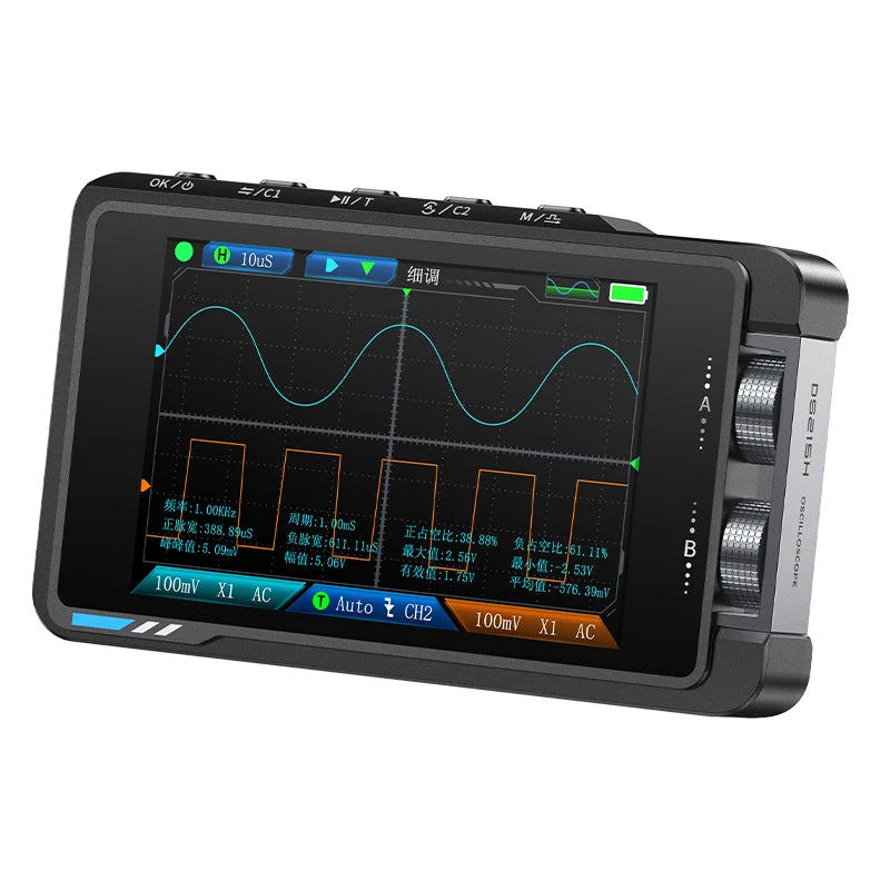 FNIRSI DS215H, 2 in 1 Electronic Repair tool, Supports 8 languages, Digital Professional Instrument Blackbox Automotive Diagnostics
