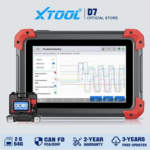 Xtool D7 Bidirectional Diagnostic Scanner — CAN FD + DoIP