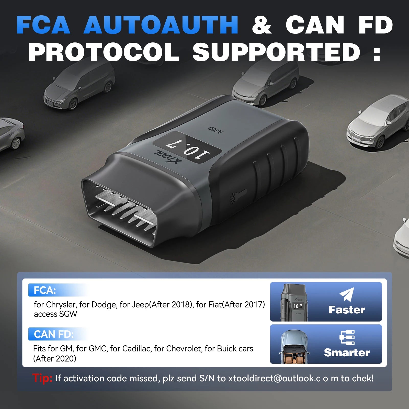 XTOOL Anyscan A30D Automotive Scanner Lifetime Free Update Bidirectional Car OBD2 Diagnostic Code Reader with 19 Resets FCA CAN FD Blackbox Automotive Diagnostics