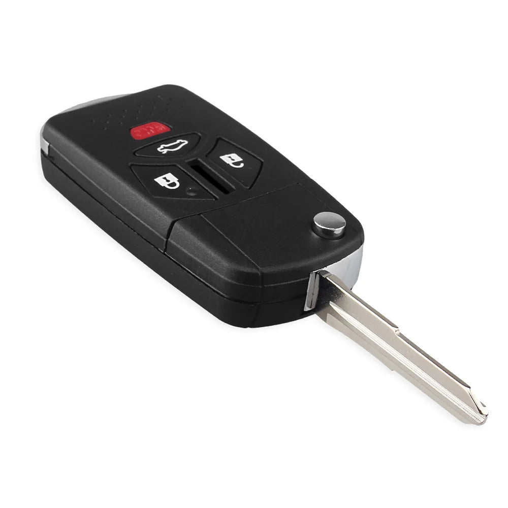 KEYYOU Modified Remote Flip Folding Key Shell Case Keyless Fob Fit For Mitsubishi Galant Eclipse Lancer 3/4 Buttons Blackbox Automotive Diagnostics