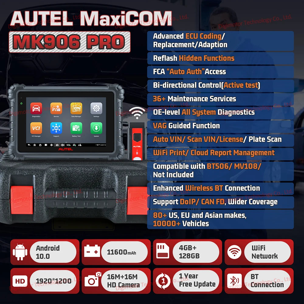 Autel MK906PRO MK906S Pro Automotive Diagnostic Scanner — image 3