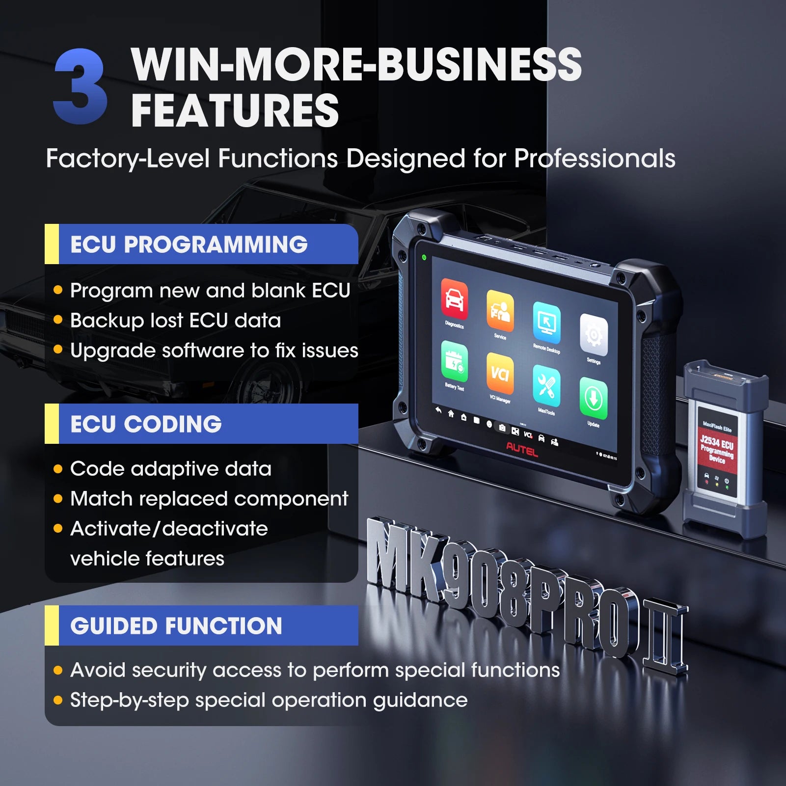 Autel MK908PRO Bidirectional Diagnostic Scanner
