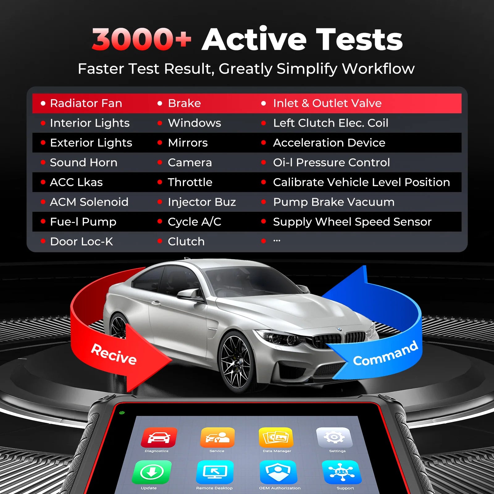 Autel MaxiCOM MK900 Bidirectional Diagnostic Scanner