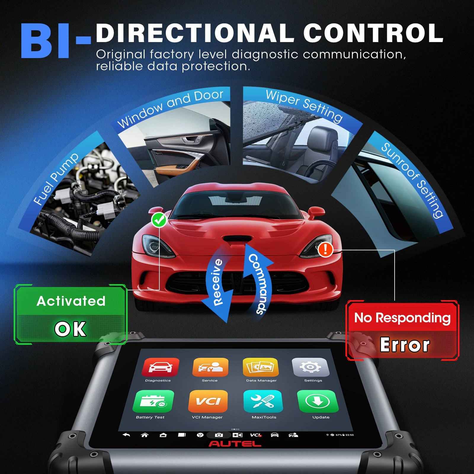 Autel MS909 Bidirectional Diagnostic Scanner