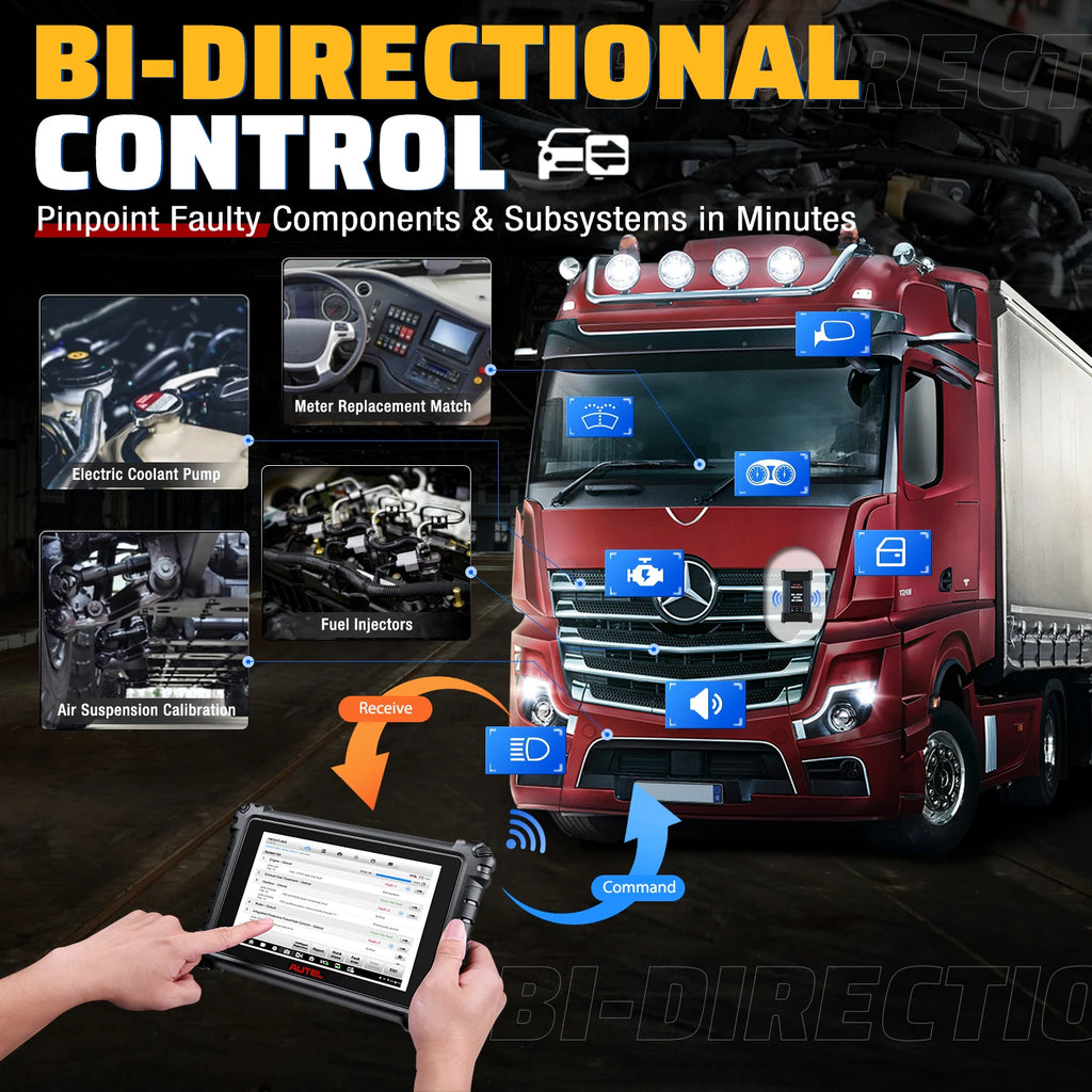 Autel MaxiSys MS909CV Bidirectional Diagnostic Scanner