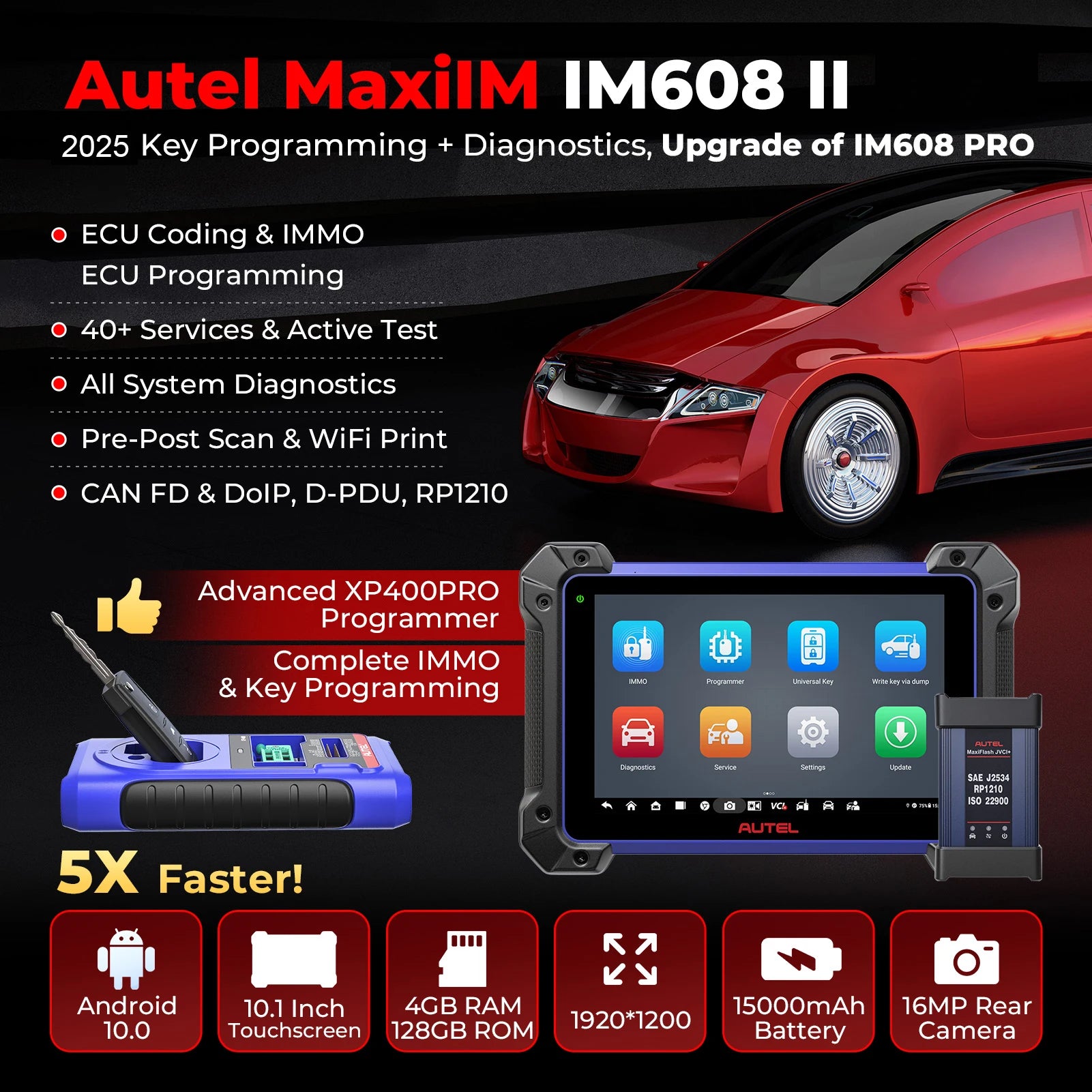 Autel MaxiIM IM608 II Key Programmer and Immobilizer Tool