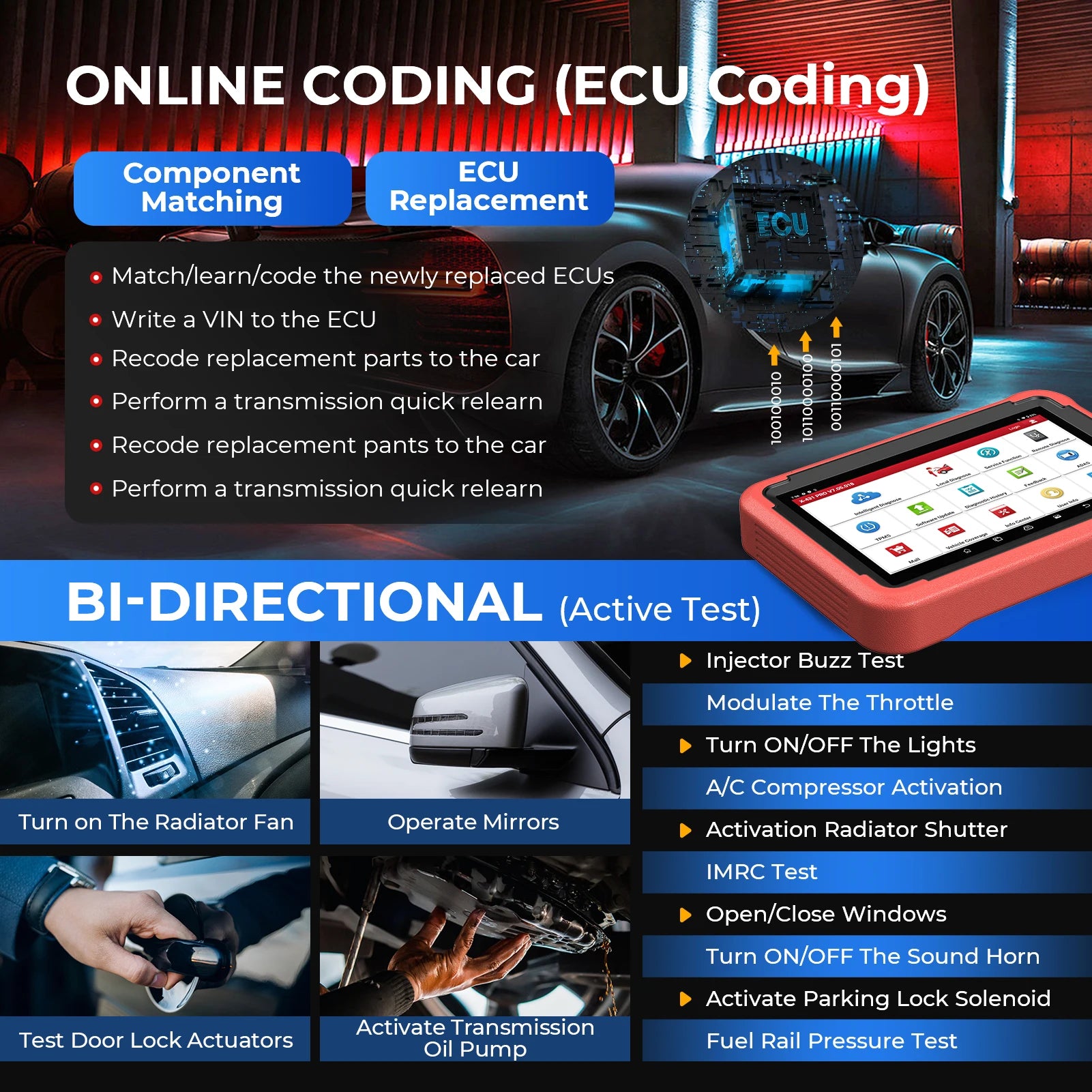 Launch X431 Bidirectional Diagnostic Scanner