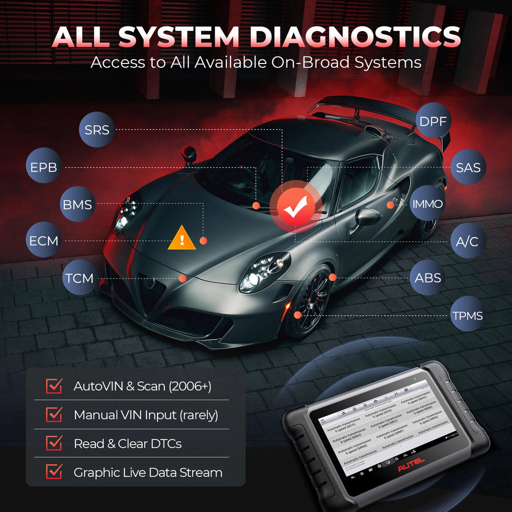 Autel MK808S Bidirectional Diagnostic Scanner
