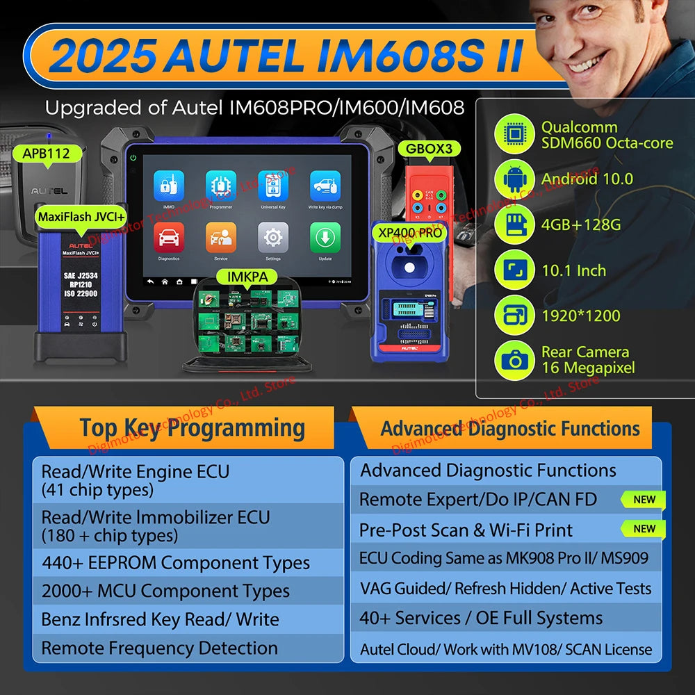 Autel MaxiIM IM608S II Key Programmer and Immobilizer Tool
