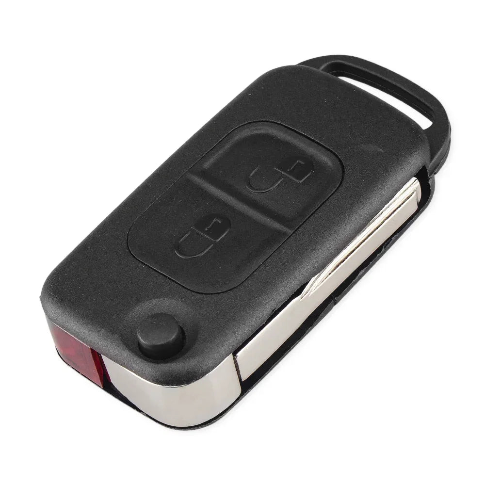 KEYYOU 1/2/3/4 Button Flip Folding Car Remote Key shell For Mercedes Benz SLK E113 A C E S W168 W124 W202 W203 Auto Key Case Blackbox Automotive Diagnostics