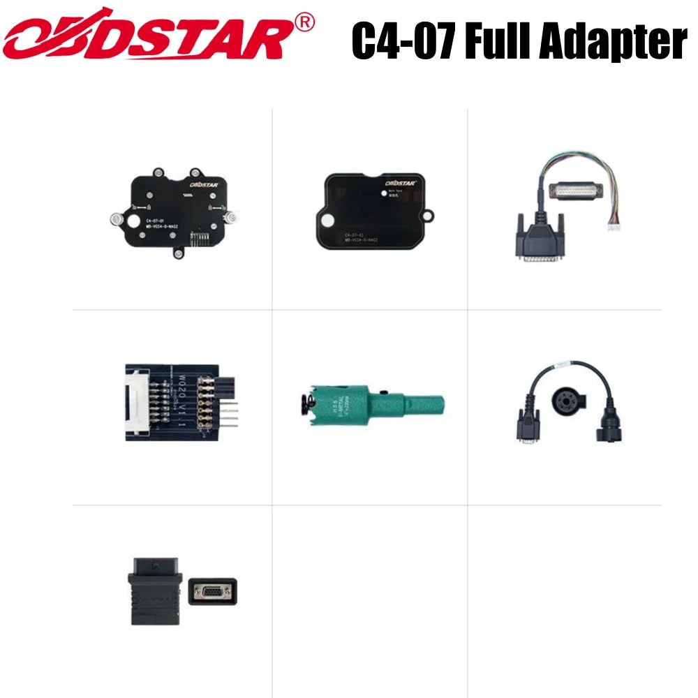 OBDSTAR C4-07(MB-VGS4-0-NAG2) Adapter Kit Full Configuration Used with X300 G3/KeyMaster G3/DC706 Blackbox Automotive Diagnostics
