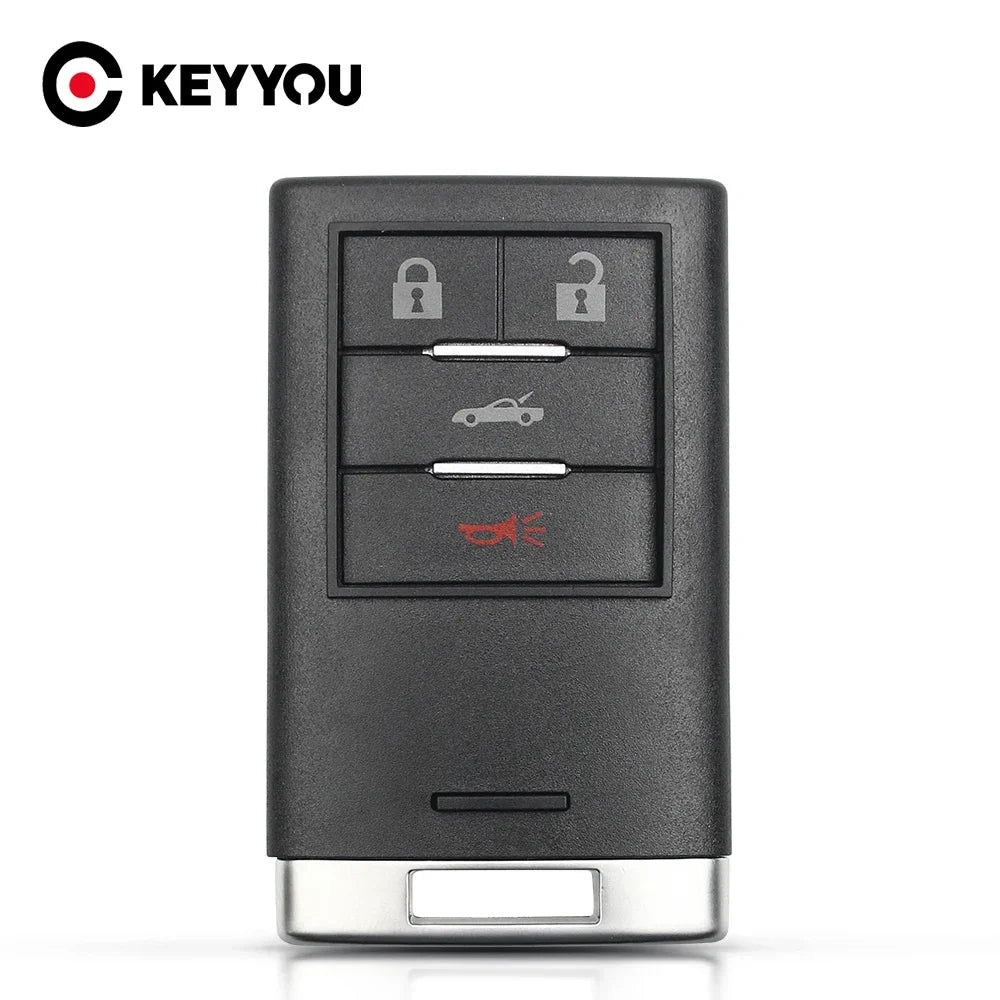KEYYOU Replacement 4 Buttons Smart Remote Key Shell For Cadillac CTS XTS DTS SRX 2008-2013 Blackbox Automotive Diagnostics