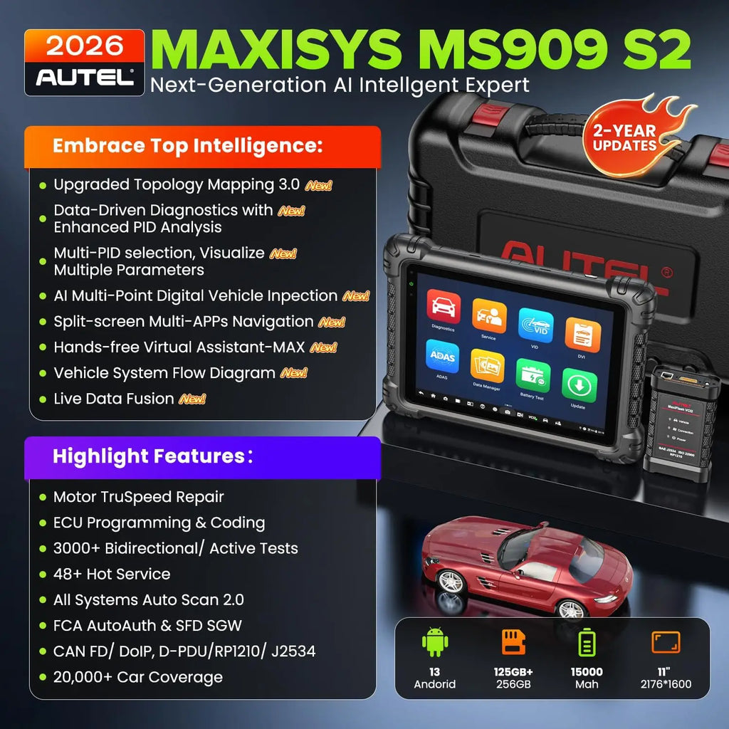 Autel MaxiSys MS909 S Bidirectional Diagnostic Scanner