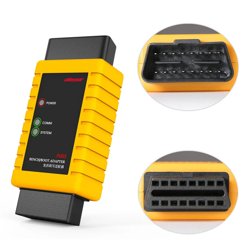 OBDSTAR P003 KIT P003 Adapter with ECU Bench Cables Working With OBDSTAR X300 DP/ X300 DP PLUS/ X300 PRO4/ Key Master DP Blackbox Automotive Diagnostics