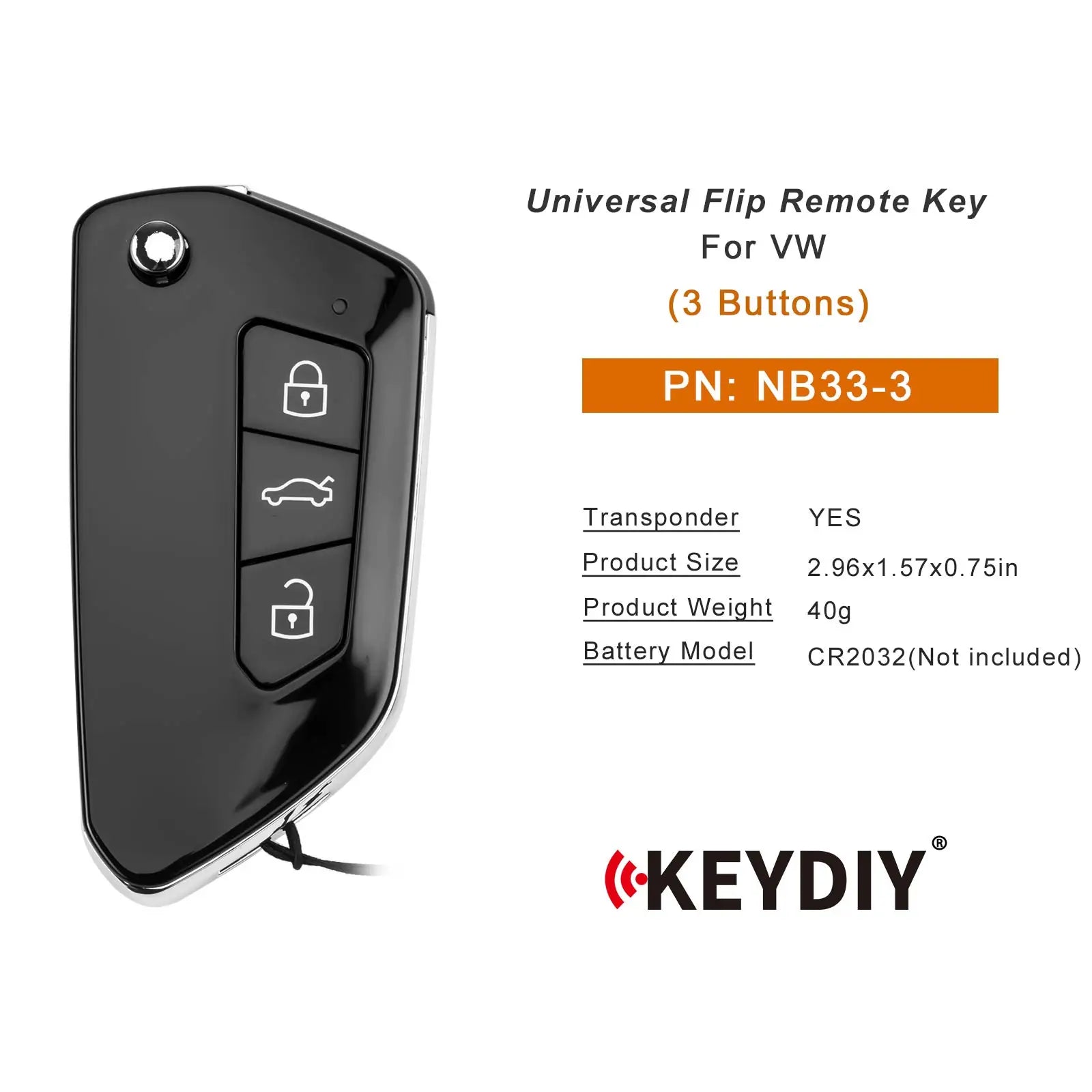 KEYDIY KD NB33-3 Remote Key — Volkswagen — image 6