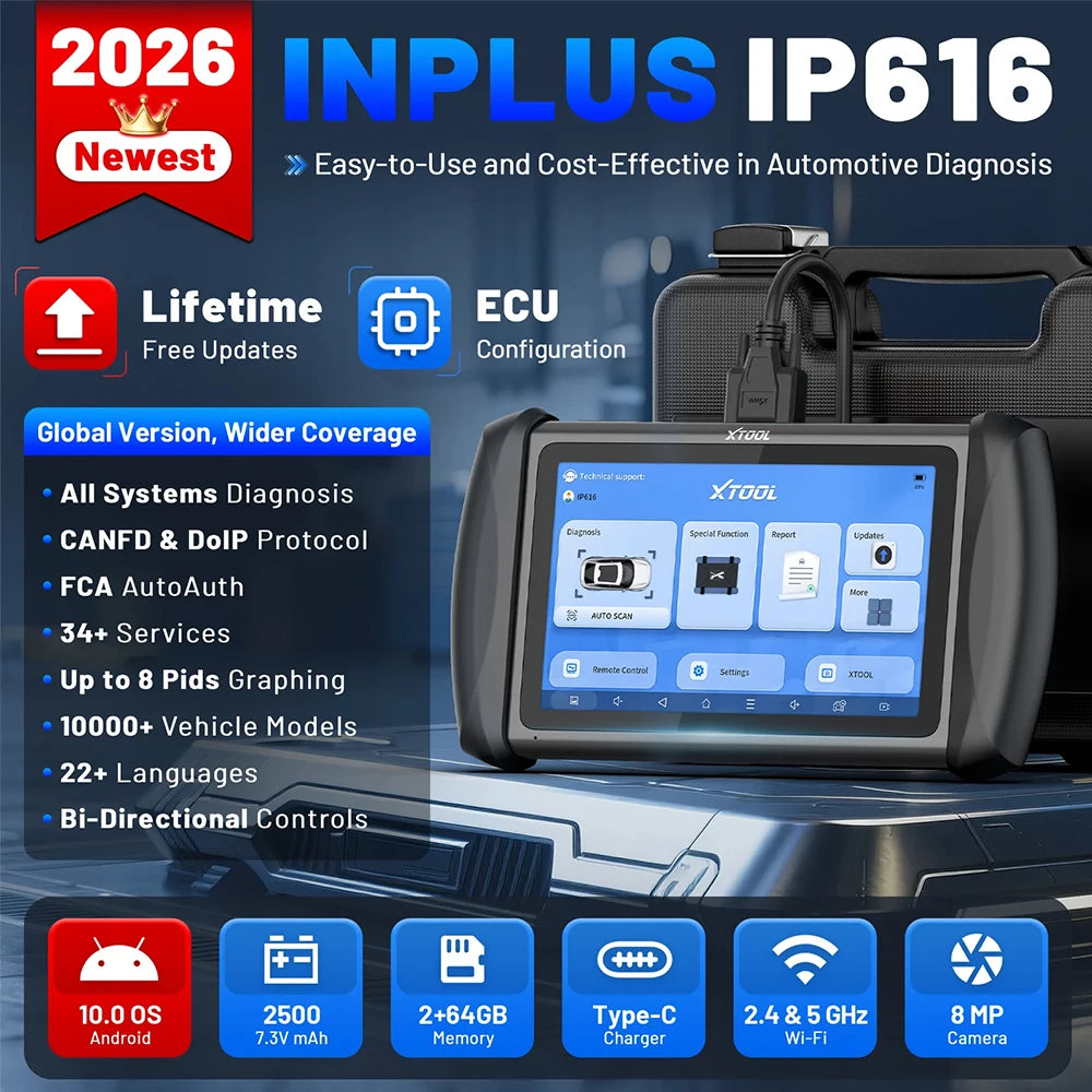 Xtool IP616 V2.0 Automotive Diagnostic Scanner — image 3
