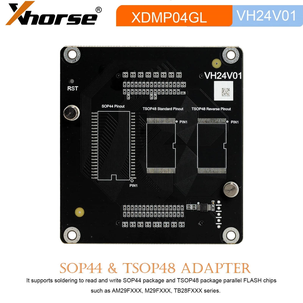 Xhorse XDMP04GL VH24 SOP44 TSOP48 used with Multi Prog Multiprog Programmer Blackbox Automotive Diagnostics