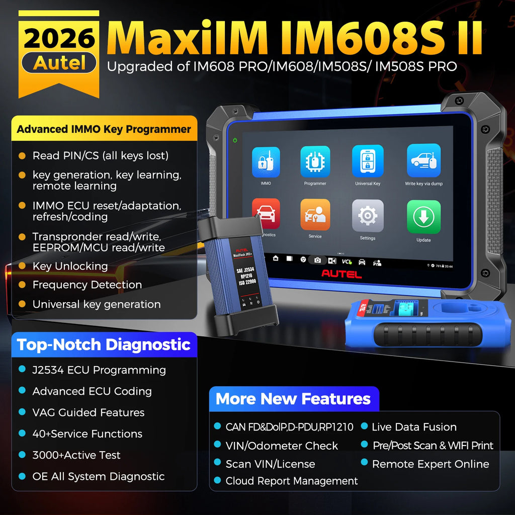 Autel MaxiIM IM608S II Key Programmer and Immobilizer Tool