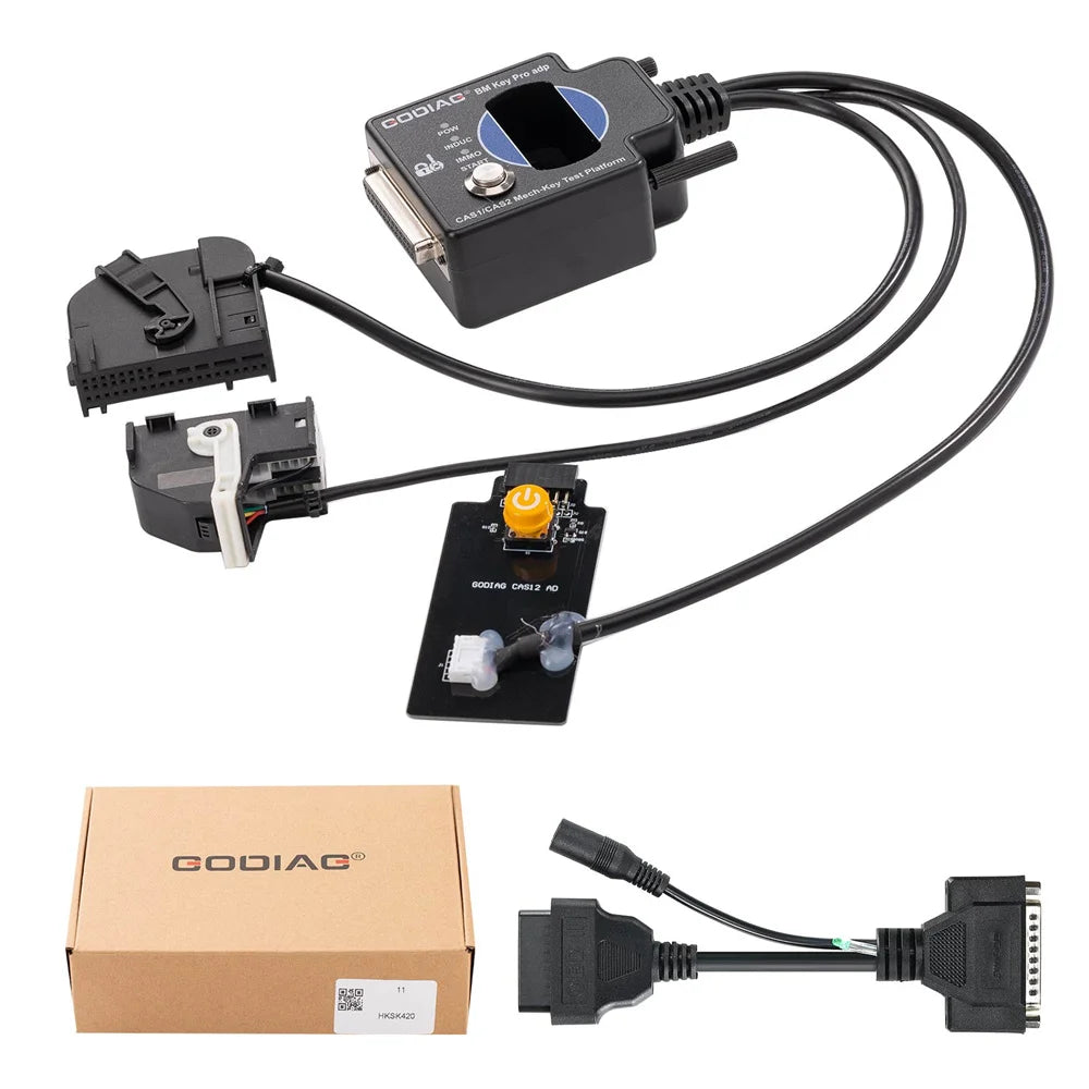 GODIAG for BMW CAS1 CAS2 Mech-Key Test Platform Detect CAS & Key Synchronization Solder-free Matching CAS Data Read Write Progra Blackbox Automotive Diagnostics