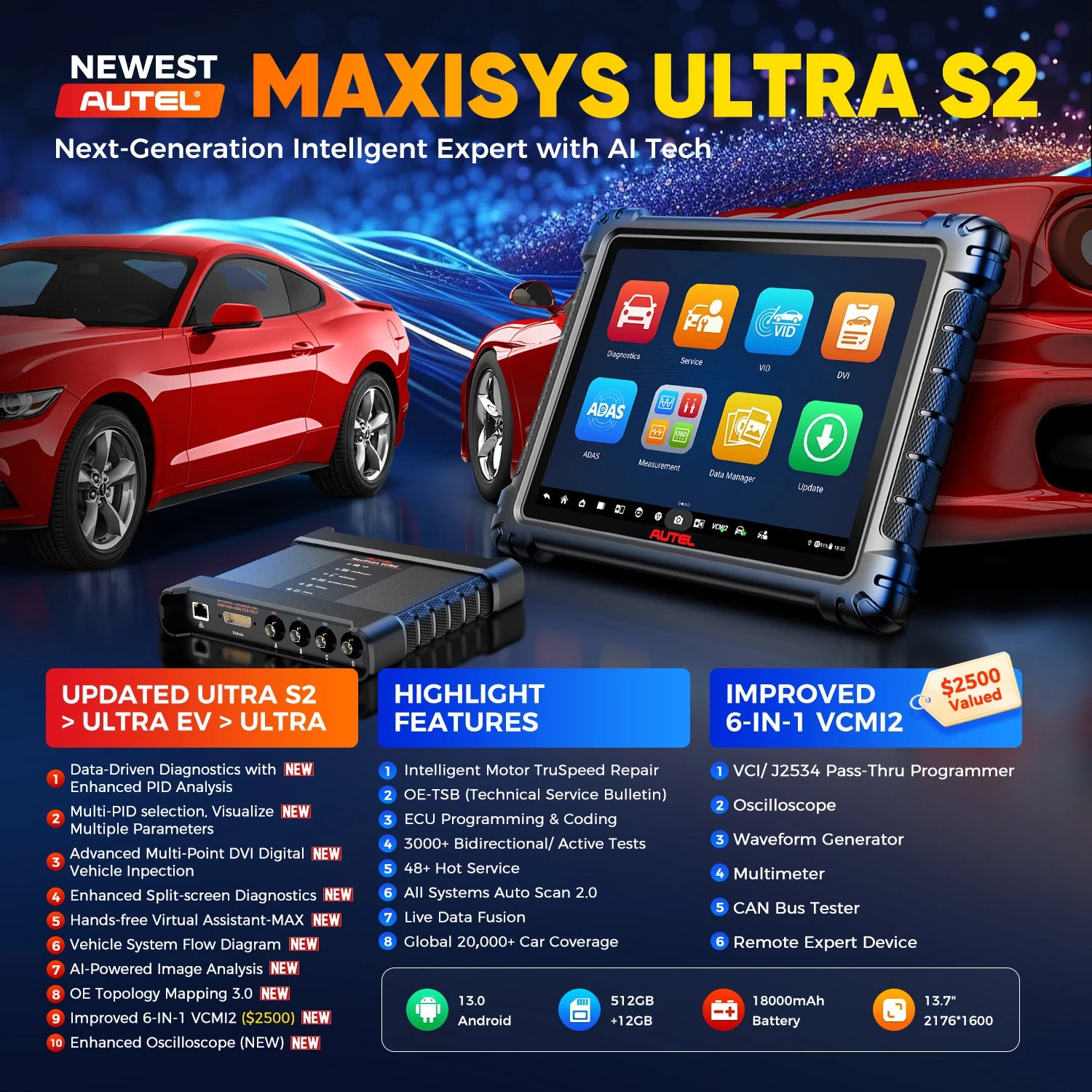 Autel MaxiSYS Ultra S Bidirectional Diagnostic Scanner