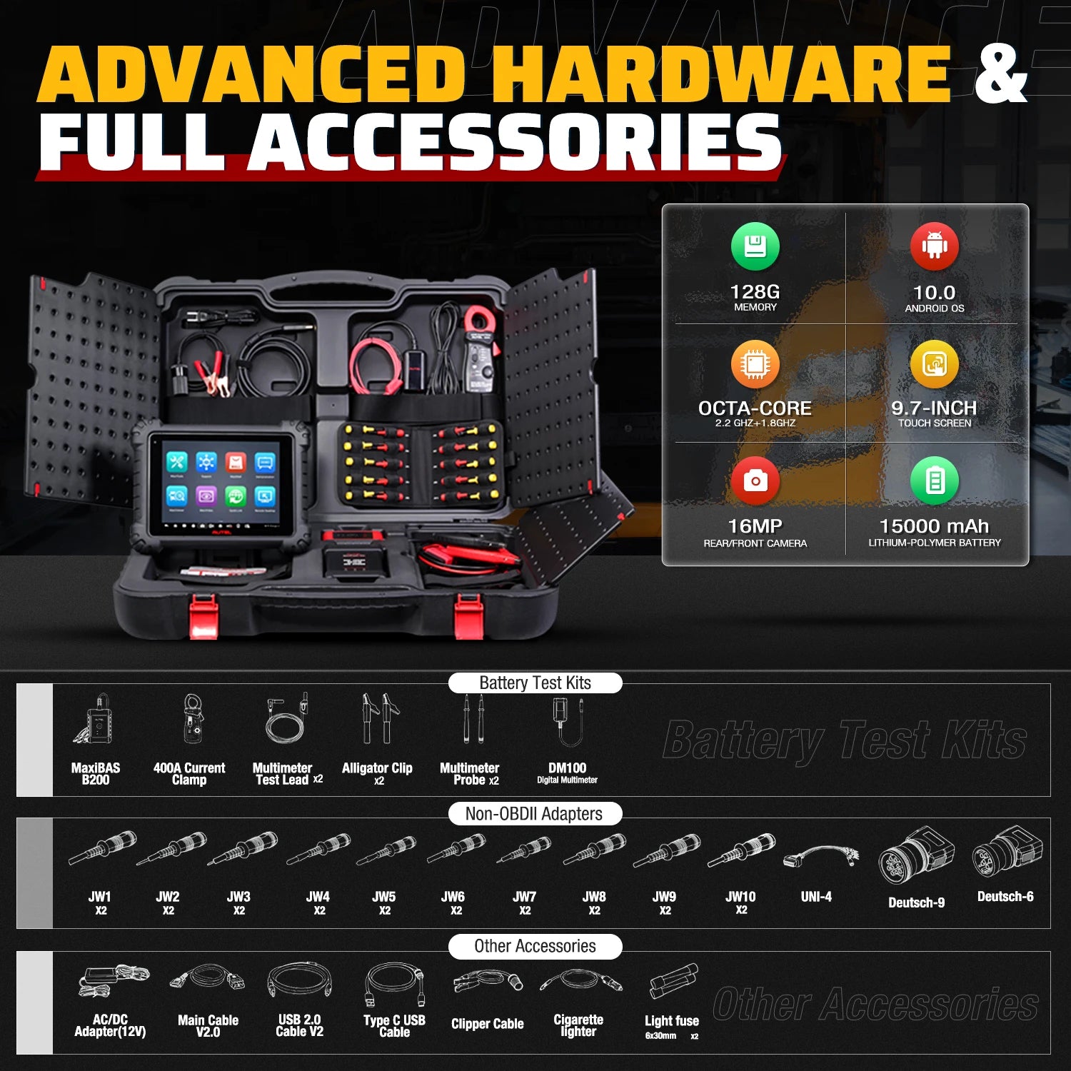 Autel MaxiSys MS909CV Bidirectional Diagnostic Scanner