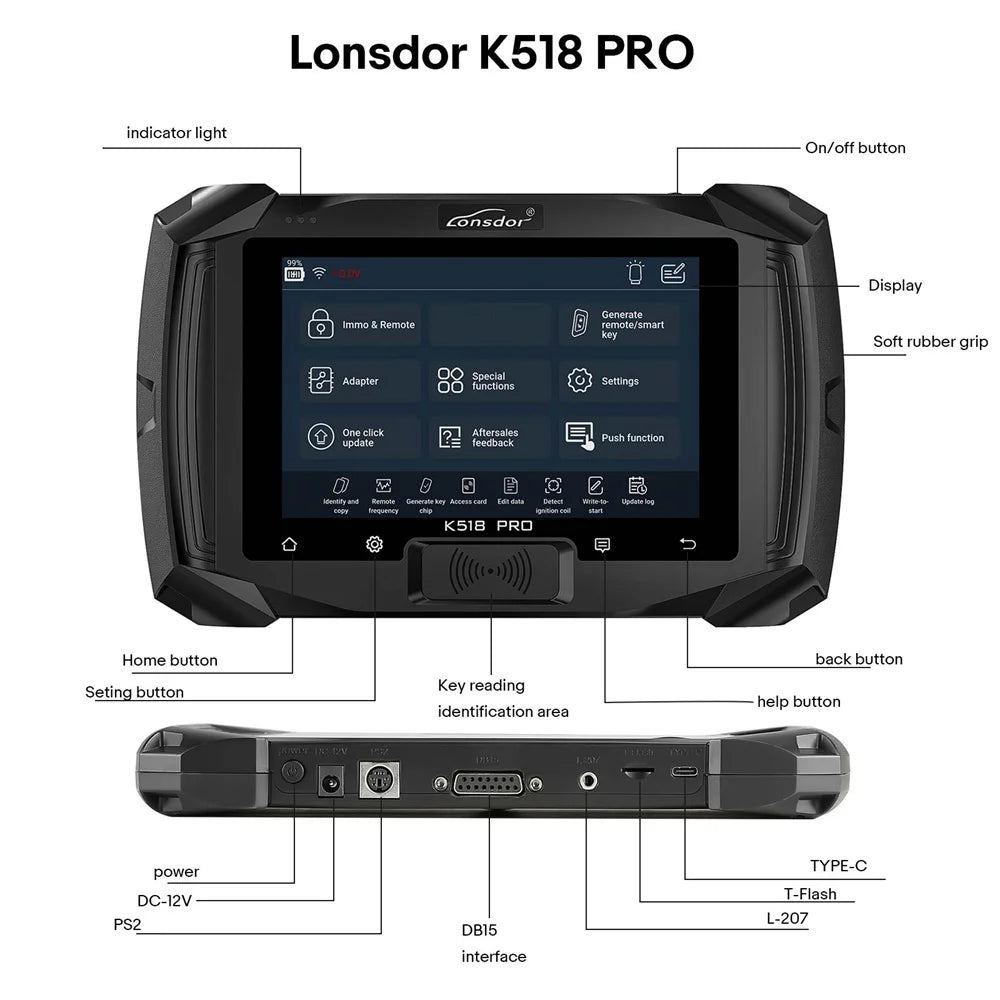 2026 Lonsdor K518 PRO FCV Version Key Programmer 5+5+N Car Series Free Use Full Functions Lifetime Free Update Blackbox Automotive Diagnostics
