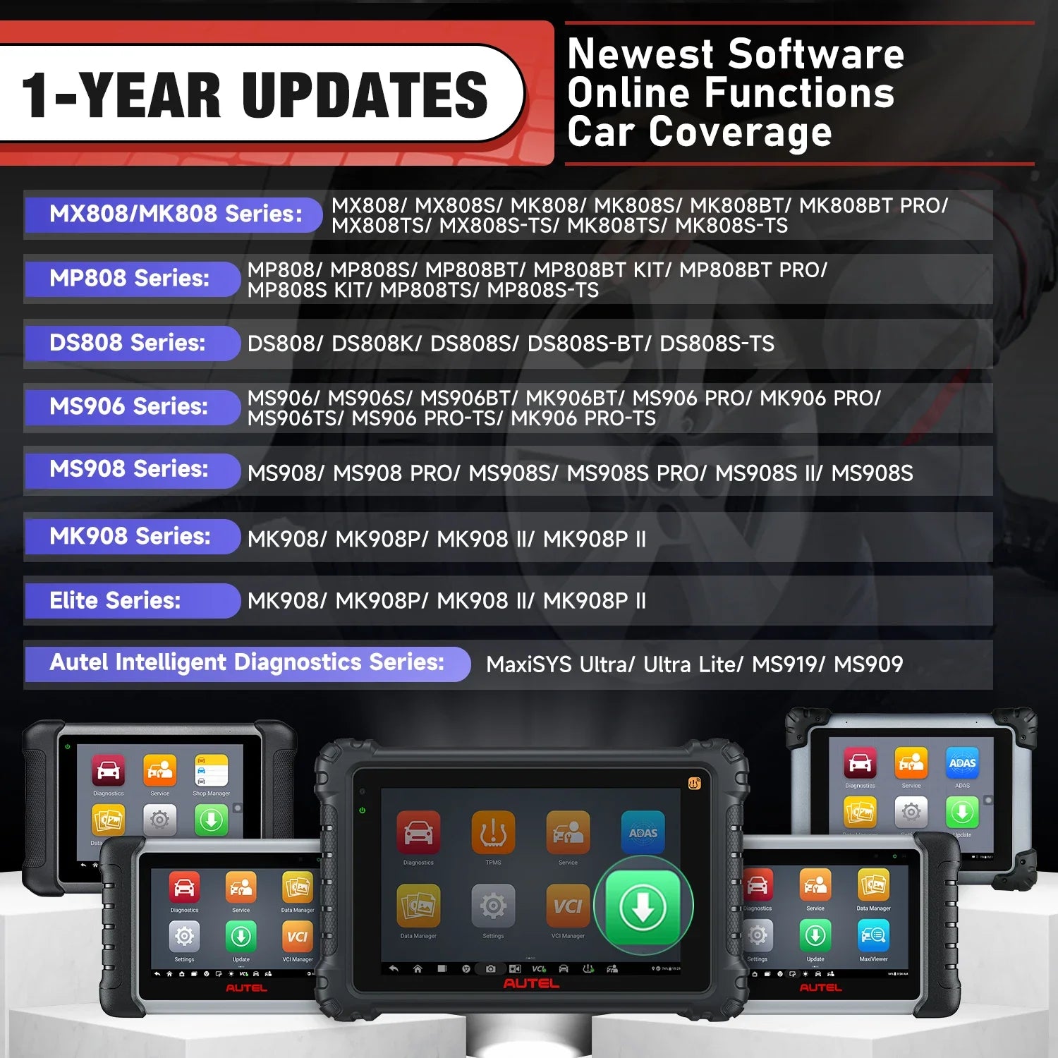 Autel MK808 S Software Update Service