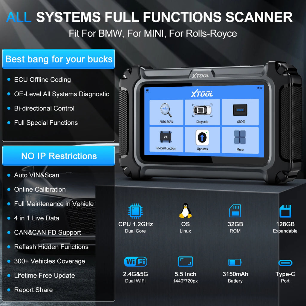 Xtool IP500 Automotive Diagnostic Scanner — image 2