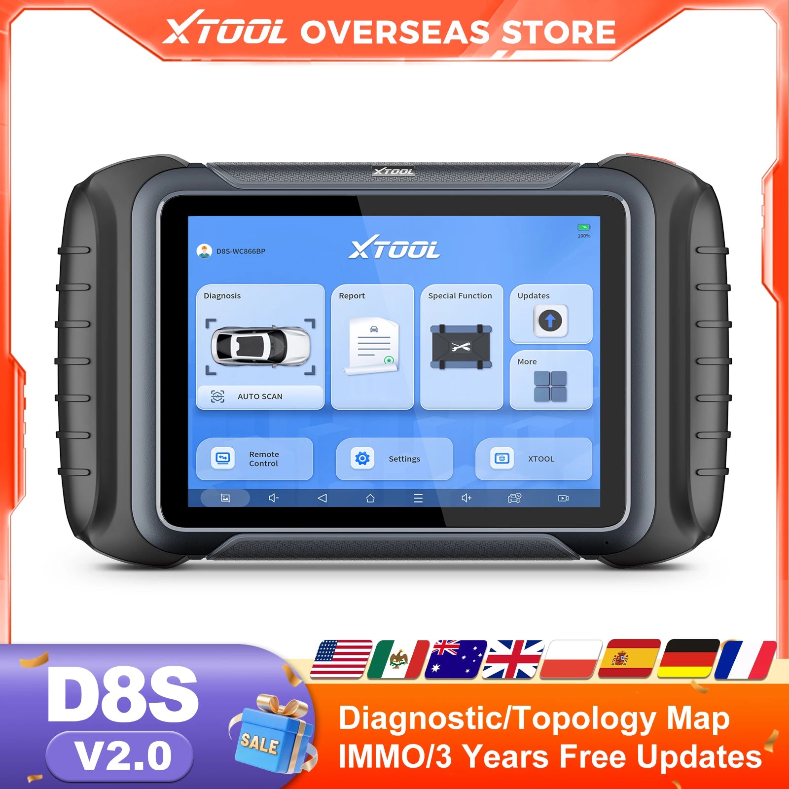 Xtool D8S Automotive Diagnostic Scanner