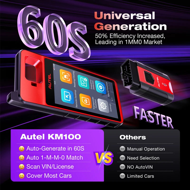 Autel KM100 Key Programmer and Immobilizer Tool