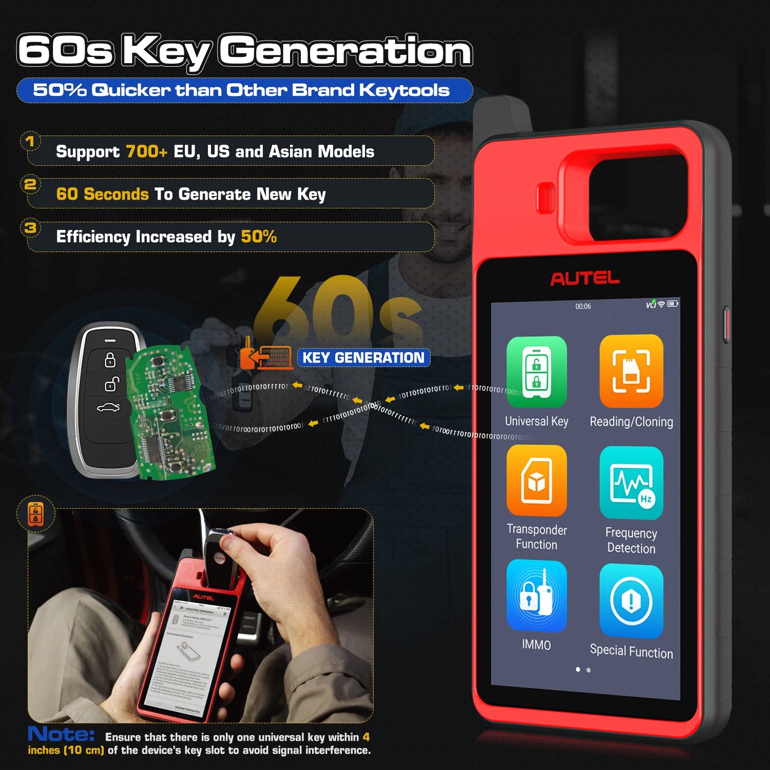 Autel MaxiIM KM100X Key Programmer and Immobilizer Tool