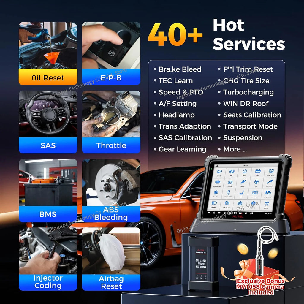 Autel MaxiCOM Ultra Lite S Automotive Diagnostic Scanner ECU Programming Coding Tool Topology 2.0 40+ Service 2-Year Free Update Blackbox Automotive Diagnostics